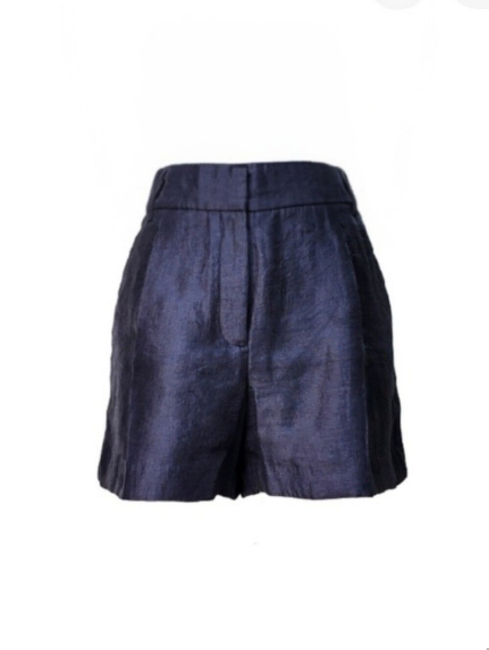 LOFT Metallic Gray Shorts With Pleats And Pockets Size 6